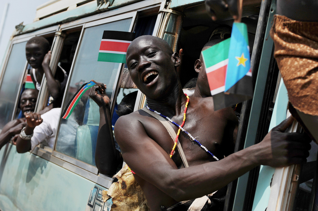 SPLM members arrive in Juba, preparing for South Sudan independence (July 2011)