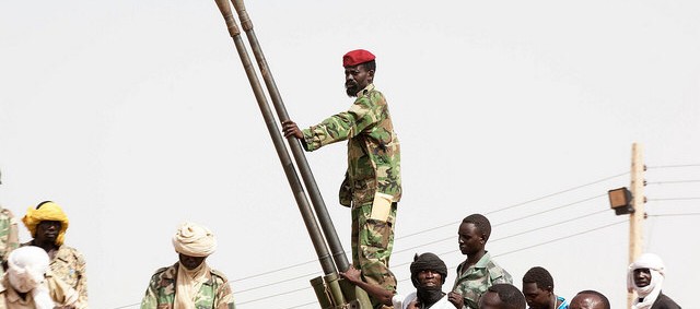JEM-Sudan troops attend the launch of the DDR progamme in  North Darfur State (Hamid Abdulsalam-UNAMID)